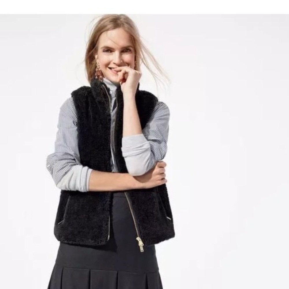 J.Crew Plush Fleece Excursion Vest